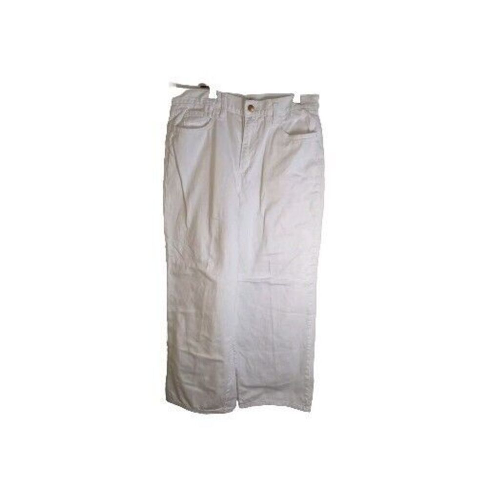 Universal Thread Women's Relaxed Fit Wide-Leg White Jeans EUC Size 10R 31x32